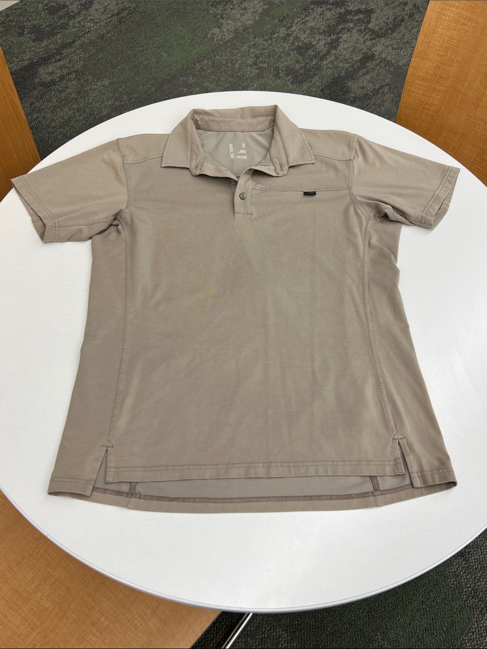 Arc'teryx captive short sleeve shirt collared polo neutral performance stretch